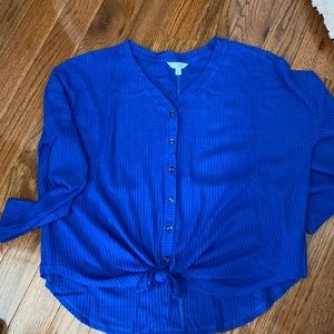 Front Tie Button Up shirt